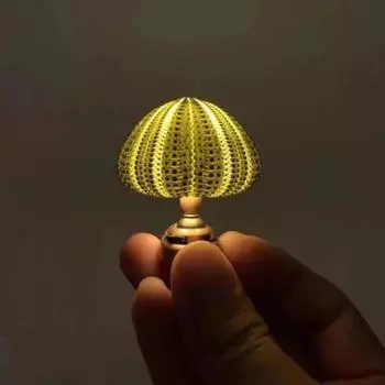 Yousheng DIY морской еж ночник мини-размер мягкое освещение мерцающая бесплатная прикроватная лампа креативный светодиодный ночник домашний декор зелёный