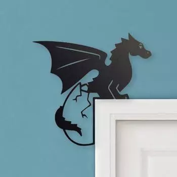 Yousheng Dragon дверная рама верхняя металлическая фигура дракона дверная рама верхняя настенная художественная угловая вывеска для окна детской комнаты спальни