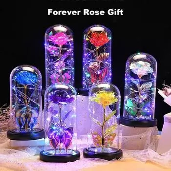 Yousheng Eternal Love Rose для жены, мамы, лучшего дня рождения, Дня святого Валентина, Дня матери, Рождества, годовщины, подарка, украшения в виде розы и бабочки розовый