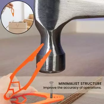 Yousheng Hammering Nail Holder Keep Finger Safe Hammer Nail Screw Holder Plier Finger Protector Carpenter Repair Woodworking Protect Hand Tools