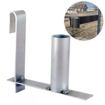 Yousheng Metal Fence Hook Fence Anti View Strip Roller Многоразовый крючок с цилиндрическим роликом для установки ленты конфиденциальности на заборе серебряный