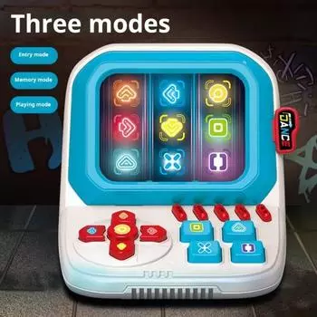 Yousheng Mini Finger Dance Machine Toy 3 игровых режима Снятие стресса Обучающая логическая тренировка мышления Кнопка Игровая консоль Малыши Мальчики Девочки Подарок красный