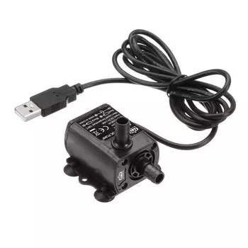 Yousheng Mini USB DC 5V 250L/H Бесщеточный водонепроницаемый погружной циркуляционный водяной насос