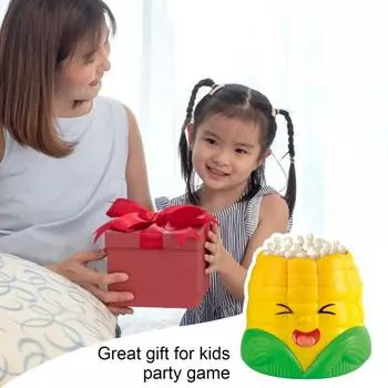 Yousheng Popcorn Game Board для семейного вечера, веселая игра для взрослых и детей 8-12 лет, 2-4 игрока, кто соберет больше всего попкорна, тот и победит в рождественской игре для вечеринки Corn