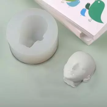 Yousheng силиконовая форма для лица куклы для изготовления шоколадных конфет 3D форма для головы ребенка легко снимаемая чистая форма для сиропа помадка шоколадная моделирующая паста C чистый