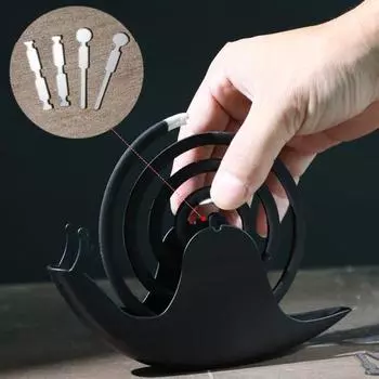 Yousheng Snail Repellent Благовония Спиральный держатель для благовоний Сверхпрочная вешалка для благовоний Портативная настольная подставка для улавливания золы Подставка для украшения лотка чёрный