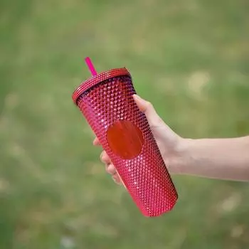 Yousheng Соломенная чашка 710 мл, большая емкость, чашка для воды, прочная многоразовая герметичная чашка для питья для домашнего офиса, общежития