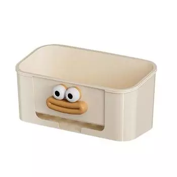 Yousheng Sponge Holder Double Layer Storage Rack Large Capacity Easy to Install Bathroom Kitchen Storage Drain Shelf белый