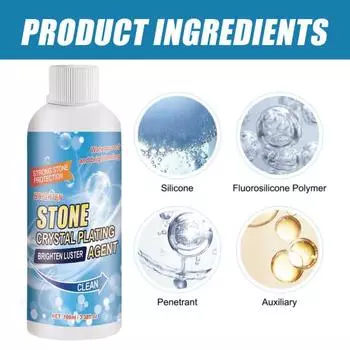 Yousheng Stone Polishing Coating Agent Мрамор Гранит Кварц Водостойкий очиститель, устойчивый к пятнам Питательный полировальный очиститель 100ML