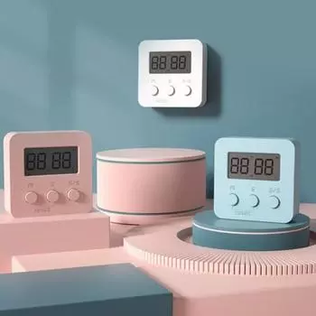 Yousheng Study Timer Простое управление Длительный срок службы батареи ABS Звуковой сигнал напоминания Таймер будильника для дома белый