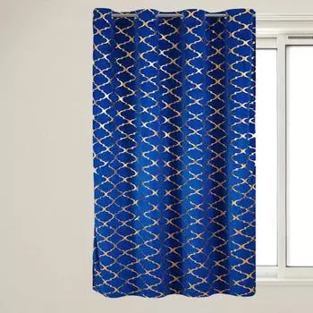 Yousheng Window Curtain Opaque Thermal Isolated Polyester Lantern Bronzing Curtain Drape для гостиной чёрный