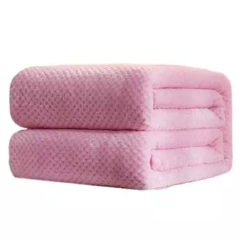 Yousheng Winter Warm Mesh Pineapple Grid Soft Flannel Bed Sofa Carpet Conditioner Blanket S фиолетовый