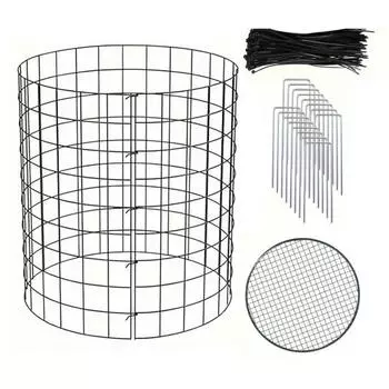 Yousheng Wire Plant Protector with Top Cover Detachable Wire Mesh Plant Cage Plant Shield Keep Animals Out for Garden Plants Flowers Vegetables 10 pcs