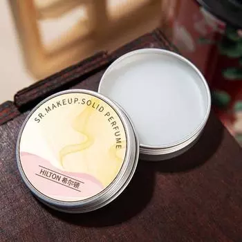Yousheng Women Solid Perfume Стойкий цветочный аромат бальзам для тела Портативный китайский твердый парфюм для элегантных женщин жёлтый