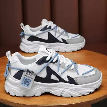 Youth campus running men s shoes 2024 Korean version high-quality mesh breathable lightweight casual sports shoes sneakers men 39