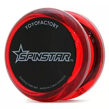 Yoyo Spinster с DVD для начинающих Yoyo Factory (Чистый красный/черный)