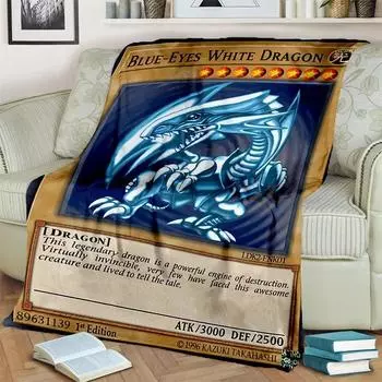 Yu-Gi-Oh MONSTER CARD одеяло с рисунком аниме, мягкое одеяло для дома, спальни, кровати, дивана, пикника, путешествия, офиса, одеяло, детское одеяло 30x40in