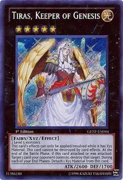 YuGiOh Zexal Generation Force Single Card Хранитель Генезиса Секрет Редкий Тирас, GENF-EN044