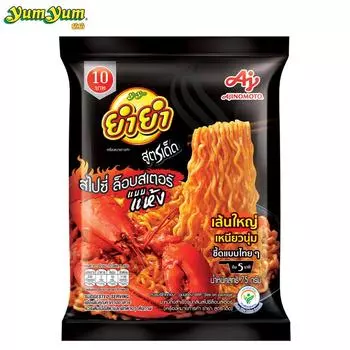 Yum Yum Sood-Ded, Пряный вкус лобстера, 20 г, 6 шт/12 шт/24 шт - Тайская лапша быстрого приготовления 75 g x 6 pcs