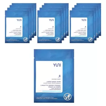 Yuni Beauty, простыни для душа, мята и цитрусовые, 12 простыней