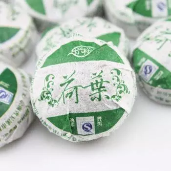 Yunnan Pu er Ripe Tea Mini Small Tuocha Травяной чай Пуэр с листьями лотоса 500g/17.6oz