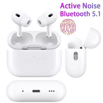 YurKem Air 5 TWS Gaming Wireless Bluetooth 5.1 Наушники GPS-позиционирование Наушники Изменение имени Наушники Беспроводная зарядка Гарнитура для IOS Android белый