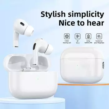 YurKem Air 5 TWS Gaming Wireless Bluetooth 5.0 Наушники GPS-позиционирование Наушники Изменение имени Наушники Беспроводная зарядка Гарнитура для IOS Android белый