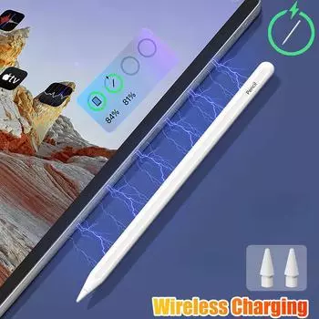 YurKem Магнитный стилус с беспроводной зарядкой для Apple Pencil 2 1 iPad Pencil с отклонением ладони для iPad Air 4 5 Pro 11 12,9 Mini 6 Touch Pen