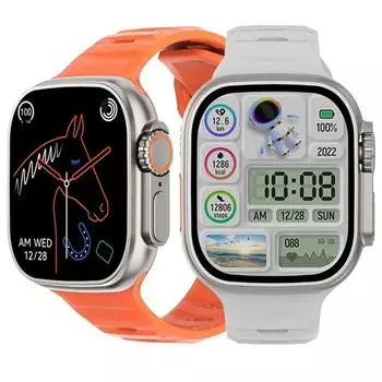 YurKem Ultra 8 умные часы IWO спортивные мужские Wowen GPS отслеживание движения умные часы с беспроводной зарядкой для IOS Android