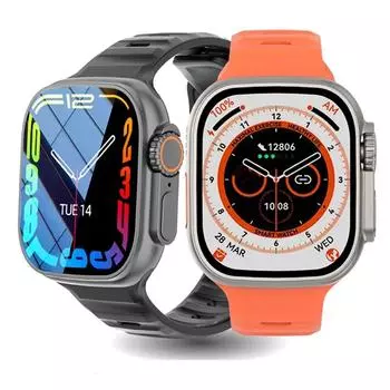 YurKem Ultra 8 умные часы IWO спортивные мужские Wowen GPS отслеживание движения умные часы с беспроводной зарядкой для IOS Android