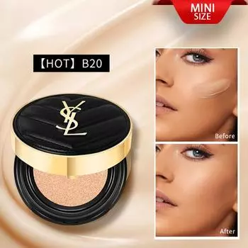 Yves Saint Laurent Le Cushion Encre De Peau-Сияющая матовая тональная основа-кушон МИНИ РАЗМЕР #20 MINI SIZE B20