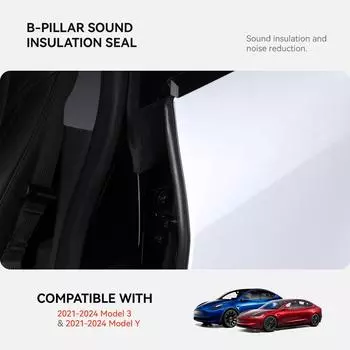 YZ для Tesla Model 3 Y 2025-2025 Комплект звукоизоляции дверного уплотнения, уплотнитель края автомобиля, звукоизоляция, аксессуары для предотвращения шума