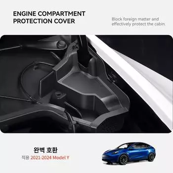 YZ для Tesla Model Y Model 3 Highland Передний багажник Водопроводная канавка Антиблокировочная крышка Защита фильтра утечки Автомобильные аксессуары