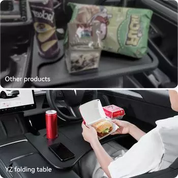 YZ Table Desk For Tesla Model 3 2025 Автомобильный руль Подставка для ноутбука Стол для еды Портативный офисный стол для Tesla Model3 2025 ModelY