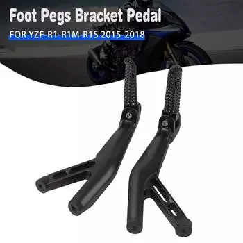 YZF R7 2025-UP R6 2017-2025 Passenger Footrest Foot Pegs Bracket Pedal Set For Yamaha YZF R1 YZF-R1 R1S R1M YZFR1 2015-2025