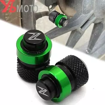 Z900 2022 клапан для шин мотоцикла, колпачки для воздушных портов, алюминиевые аксессуары для Kawasaki Z400 Z800 Z900 Z650 Z1000, универсальный чёрный