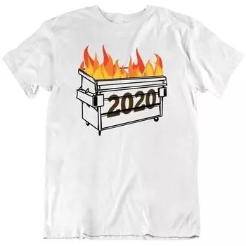 Забавные футболки унисекс Dumpster Fire S