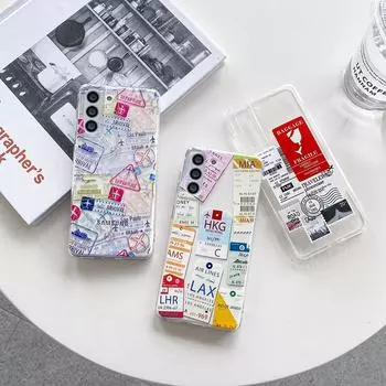 Забавный чехол для телефона с оригинальной этикеткой для Samsung Galaxy S22 Ultra S21 Plus S20 Fe S10 Note 20 A32 A52 A72 5g, мягкий чехол из ТПУ For Galaxy S20