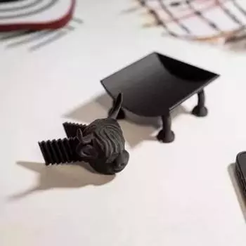 Забавный держатель для туалетной бумаги, простая установка, 3D-печатный дизайн коровы, отдельно стоящий туалет для ванной комнаты