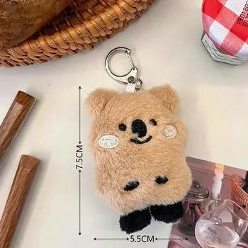 Забавный милый плюшевый брелок с коалой, сумка-подвеска, кукла, милый мультяшный медведь, плюшевая сумка, подвесные аксессуары, игрушка-кукла, брелок для ключей, детский подарок