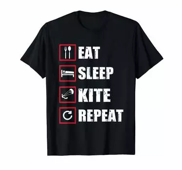 Забавный подарок Kitesurfing Kiteboard Kitesurfing Футболка