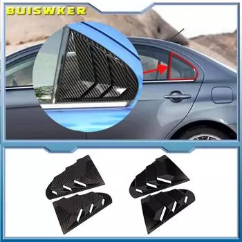 Задние боковые оконные жалюзи, жалюзи, подходят для Mitsubishi Lancer EX X EVO 2008-2018, автомобильные аксессуары