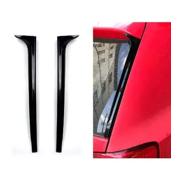 Задний спойлер для VW Volkswagen Polo Mk5 6R 6C, боковой спойлер, плавники, молдинг, полоса, декоративные аксессуары для автомобиля 2009- чёрный