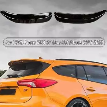 Задний спойлер на крыше, расширители крыла для Ford Focus MK4 ST-Line Hatchback 2018-2023, глянцевый черный кузов в стиле Maxton