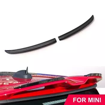Задний спойлер с удлинителями для Mini Cooper F56 F55 2014+ S /JCW Спойлер Красный Карбон Черный Цвет Автозапчасти Стайлинг чёрный
