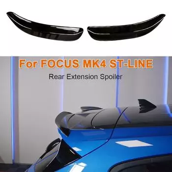 Задний удлинительный спойлер для Ford Focus ST-Line MK4 Hatchback, ABS, карбоновая крыша, маленькое хвостовое крыло, автомобильные аксессуары 2019 2020