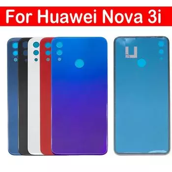 Задняя часть корпуса аккумулятора задней двери со стеклом камеры для Huawei Nova White NO Lens