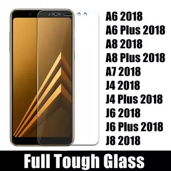 Закаленное стекло 9H 2.5D для Samsung Galaxy A6 A7 A8 2018 J8 J7 J6 J4 Plus 2018 Защитная пленка для экрана J4 Plus 2018 прозрачный