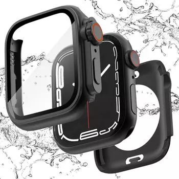 Закаленное стекло для Apple Watch Case 45 мм 41 мм 44 мм 42 мм Защитный чехол с защитой от царапин iWatch Series 8 7 SE 9 6 5 4 3 40mm Series 4 5 6 SE