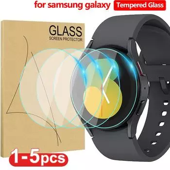 Закаленное стекло для Samsung Galaxy Watch 5 Pro/5/4 40 мм 44 мм Защитное стекло для экрана с защитой от царапин для умных часов Galaxy Watch 5 Pro/5/4 40MM for Watch 5